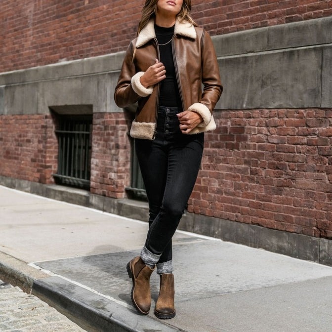 Flight Jacket walnut (3)