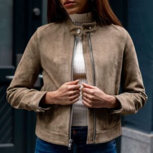 Racer Jacket (Taupe)