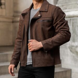 Motorcycle Jacket (Tobacco)